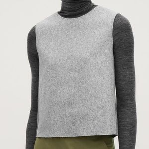 COS wool vest top in grey